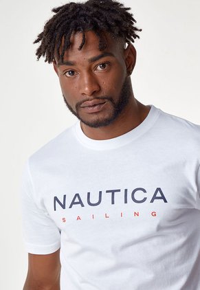 Camiseta Blanco-Azul-Rojo Nautica