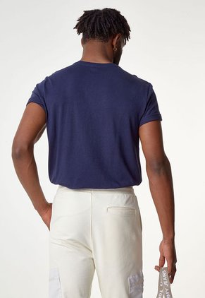 Camiseta Azul Navy-Blanco Nautica