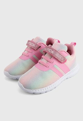 Tenis Rosa-Multicolor-Blanco Nautica Kids