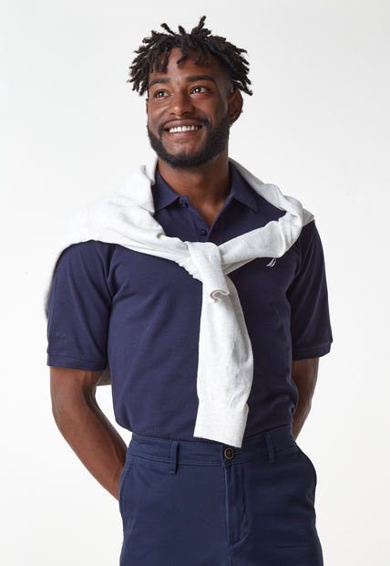 Polo Azul Navy Nautica