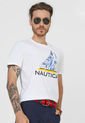 Camiseta Blanco-Azul-Amarillo Nautica de Nautica