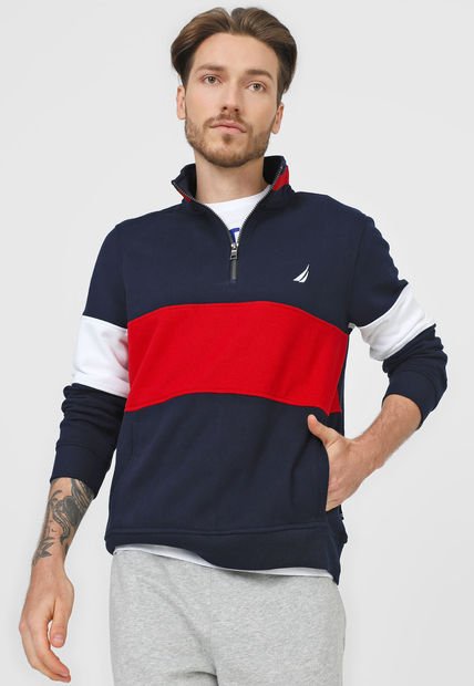 Buzo Azul Navy-Blanco-Rojo Nautica - Compra Ahora | Dafiti Colombia