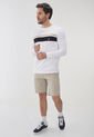Camiseta Manga Larga Blanco-Negro-Dorado NAUTICA de Nautica