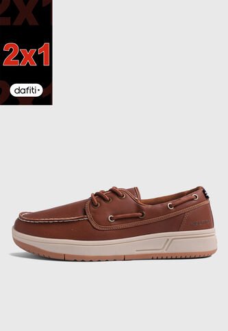 Apache Casual NAUTICA Ando Pardo Anaranjado Nautica