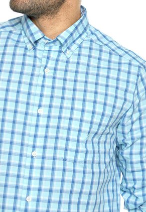 Camisa Azul-Blanco Nautica