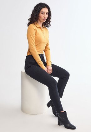 Polo Manga Larga NAUTICA Mostaza