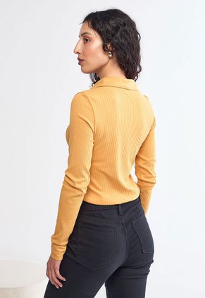 Polo Manga Larga NAUTICA Mostaza