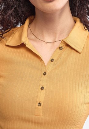 Polo Manga Larga NAUTICA Mostaza