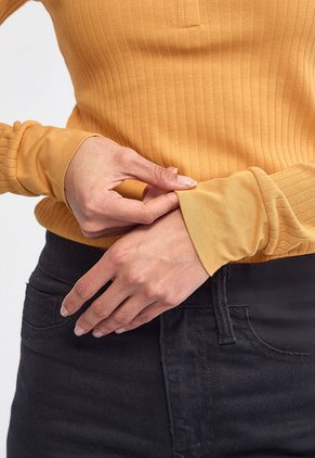 Polo Manga Larga NAUTICA Mostaza