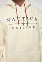 Hoodie Marfil-Azul-Naranja NAUTICA de Nautica