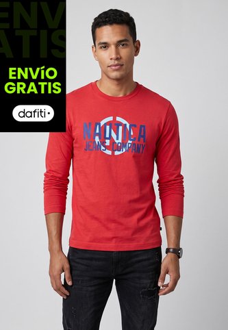 Camiseta Manga Larga Nautica Rojo Nautica