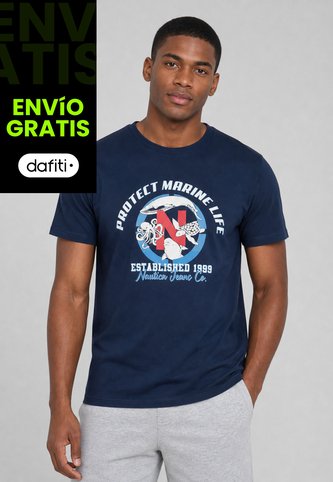 Camiseta NAUTICA Azul Nautica