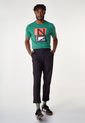 Camiseta Verde-Negro-Rojo Nautica de Nautica