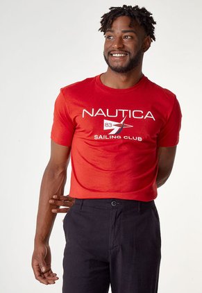 Camiseta Rojo-Blanco Nautica