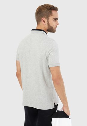 Polo Gris-Azul-Rojo Nautica