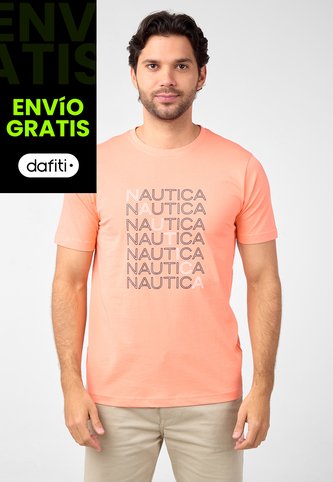 Camiseta NAUTICA Salmón Nautica