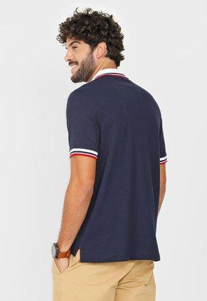Camiseta Polo Azul-Blanco Nautica