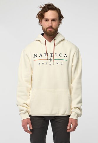 Hoodie Marfil-Azul-Naranja NAUTICA Nautica