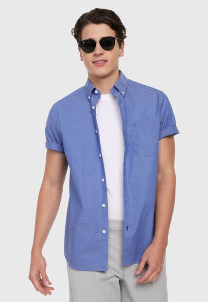 Camisa Azul Nautica