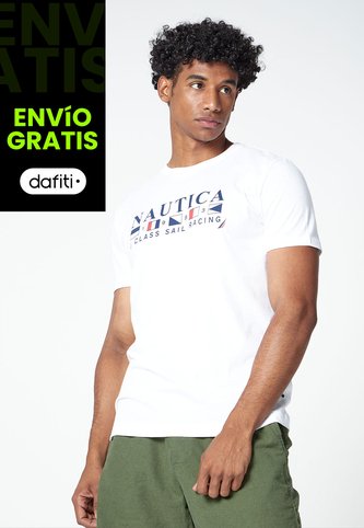 Camiseta Blanco-Azul-Rojo Nautica Nautica
