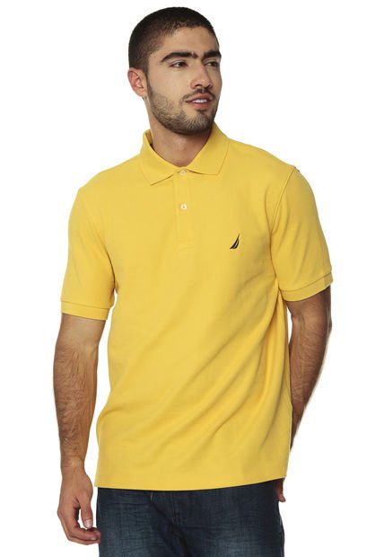 Camiseta Polo Mostaza Nautica