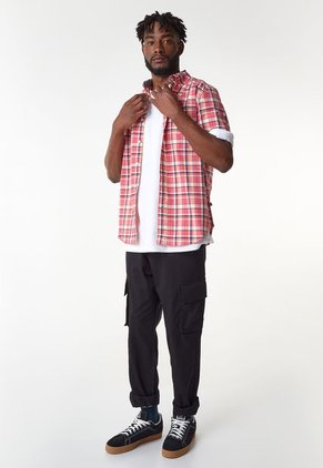 Camisa Coral-Amarillo-Vino Nautica