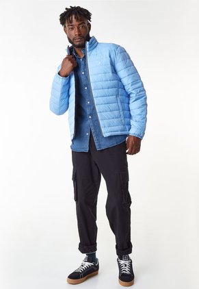 Chaqueta Acolchada Celeste Nautica