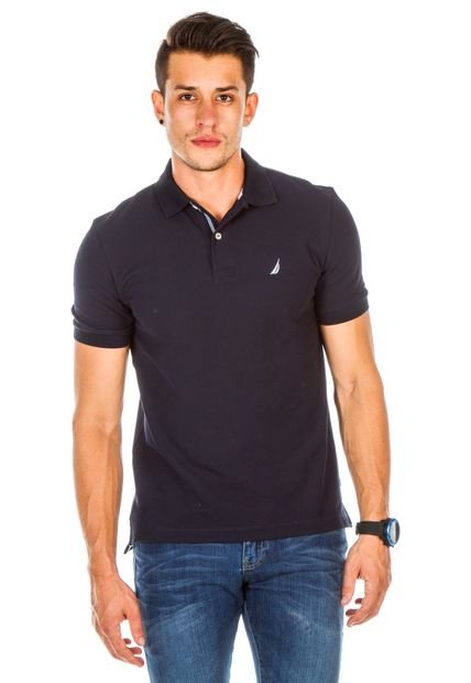 Polo Azul Oscuro Nautica