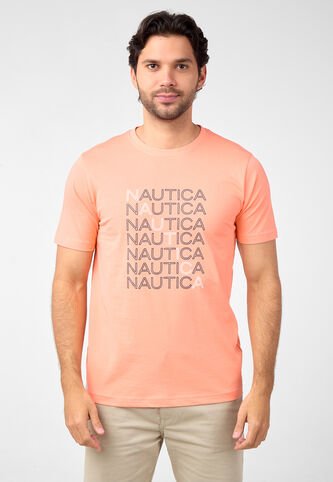 Camiseta NAUTICA Salmón Nautica