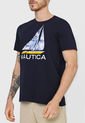 Camiseta Azul-Blanco-Amarillo Nautica de Nautica