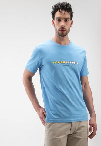 Camiseta Azul Claro-Amarillo-Blanco NAUTICA Nautica