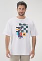 Camiseta Blanco-Verde-Violeta-Naranja NAUTICA de Nautica
