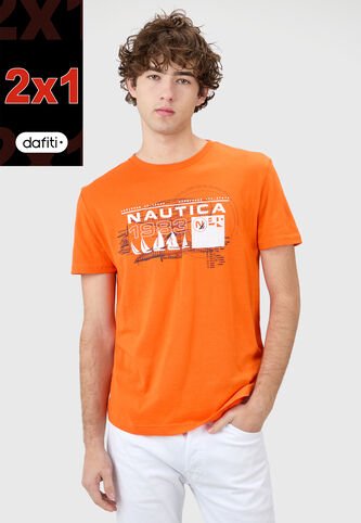 Camiseta NAUTICA Naranja Nautica