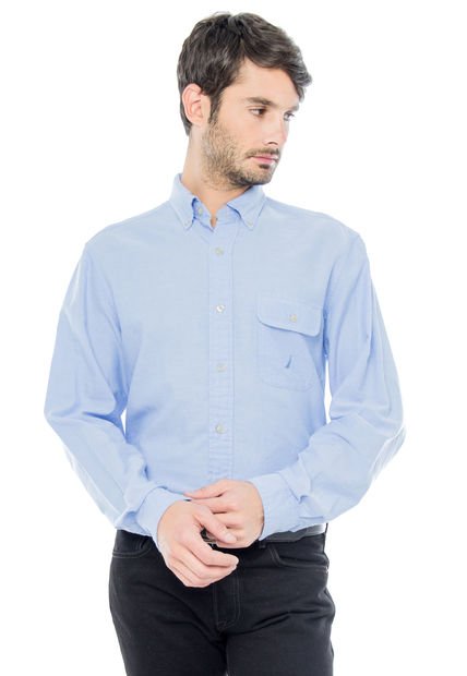Camisa Nautica Azul Claro