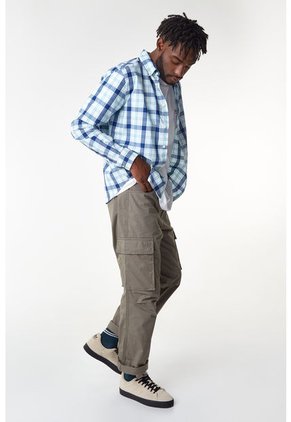 Camisa Blanco-Azul Nautica