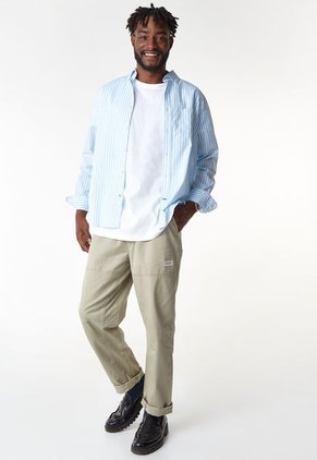 Camisa Celeste-Blanco Nautica