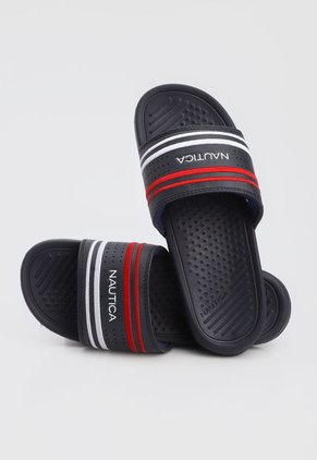 Playera Azul Navy-Rojo-Blanco Nautica