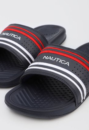 Playera Azul Navy-Rojo-Blanco Nautica