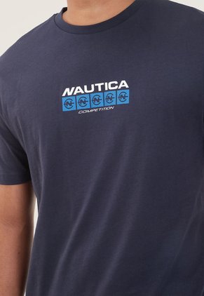 Camiseta Azul Navy-Blanco-Azul Nautica