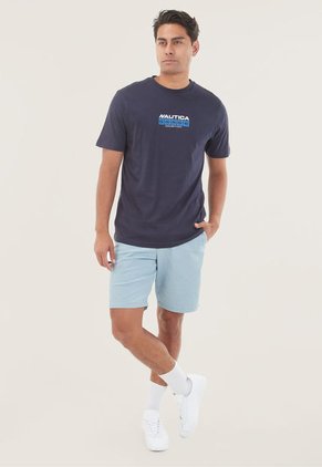 Camiseta Azul Navy-Blanco-Azul Nautica