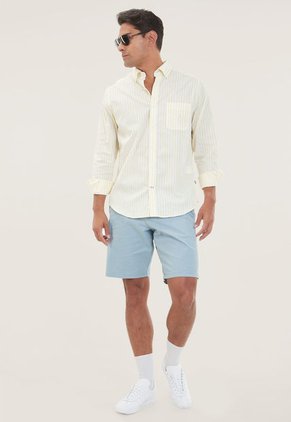 Camisa Amarillo-Blanco Nautica