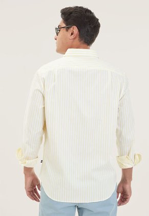 Camisa Amarillo-Blanco Nautica