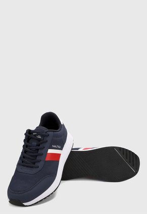 Tenis Lifestyle Azul-Rojo Nautica Aport-2