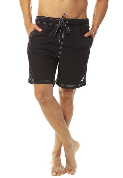 Traje De Baño Negro Nautica.