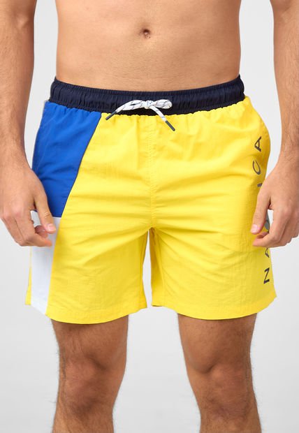 Traje de Baño Amarillo-Azul-Blanco NAUTICA