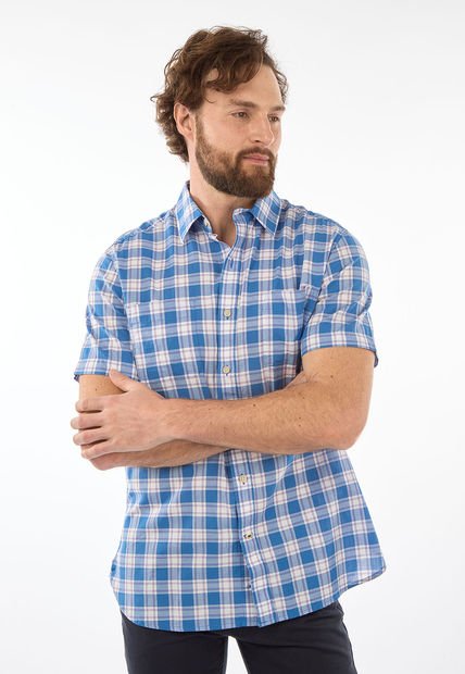 Camisa Azul-Blanco-Violeta NAUTICA