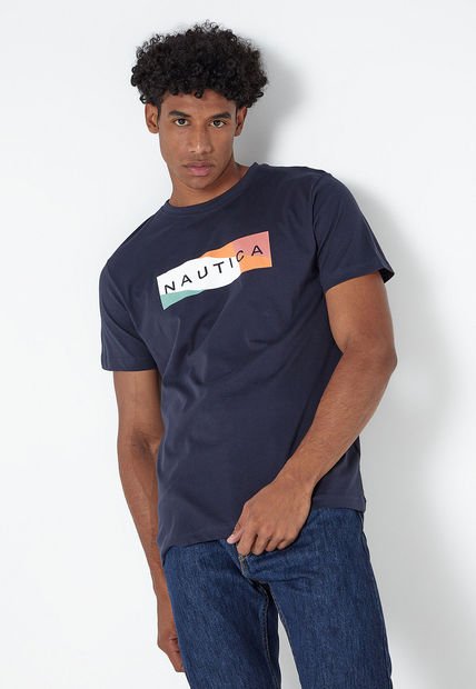 Camiseta Azul-Multicolor Nautica