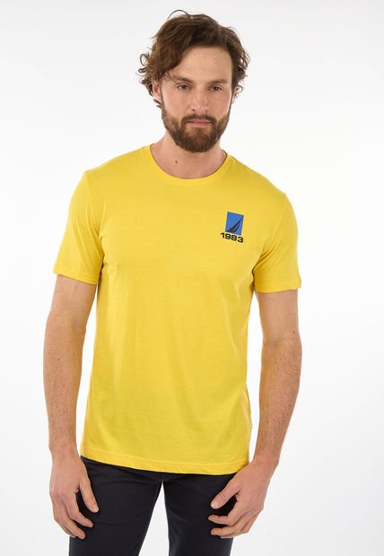 Camiseta Amarillo-Azul Royal-Negro NAUTICA