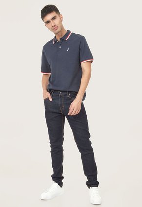 Polo Azul Navy-Rojo-Blanco Nautica