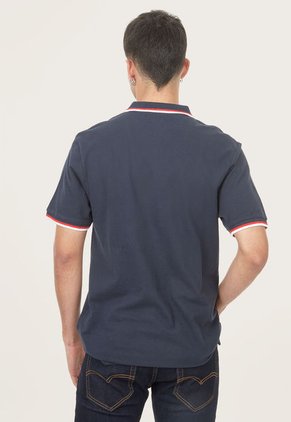 Polo Azul Navy-Rojo-Blanco Nautica
